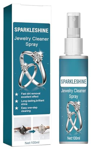 KOAHDE Agente Limpiador de Joyas de Plata,Líquido Limpiador de Plata y Oro,Spray Limpiador de Joyas,Baño de Inmersión de Joyas,Limpiador de Joyas de Oro y Plata,Spray Limpiador de Joyas,1PC