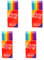 4 Stück Regenbogen Radiergummi, 2B Kinder Radiergummi Set, Mini-Radiergummi für Kinder Mitgebsel Geschenk Spielzeug, Lustig Weich Radierer für Büros Schule Zeichnen
