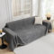 MYSKY HOME Kratzschutz für Sofa, Sofabezug 1/2/3/4 Sitzer, Sofa Überzug Sofaschutz Katze, Sofaüberwurf Couchschutz für Haustiere Haare Kinder Hund Katze Kratzer, sofaüberwürfe 180 * 340cm, Dunkelgrau