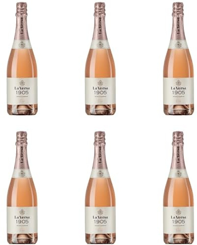 La Versa | 1905 Rosè | Vino Spumante di Qualità Pinot Nero Rosato Brut Metodo Classico Senza Annata | Confezione da 6 Bottiglie