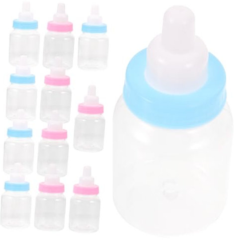 BESTonZON 12St Süßigkeitenflasche Proof-Flip Rosa Banken flaschen babygeschenke konfektförmchen gastgeschenke hochzeit neugeborenen Babyflaschen Nuckelflasche
