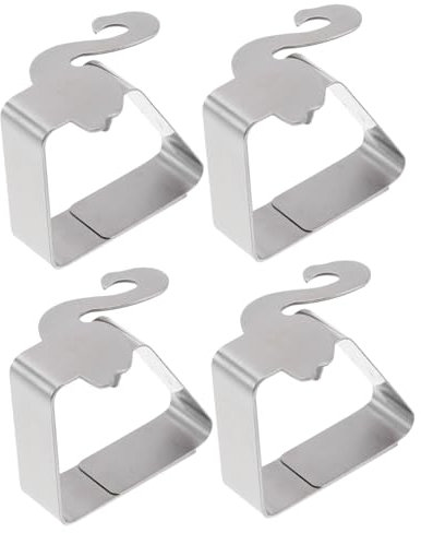 LALADEFIEE 4 Stück Tischdecken-befestigungsklammern Rutschfester Tischdeckenhalter Stabile Tischdeckenklammern Für Zuhause