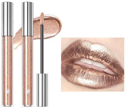 Diamond Liquid Lip Glaze Lippenbalsam Hydrating Lip Gloss Voluminöser Lippen Balsam, Glitzernd Glänzend Aufpolsternder Lipgloss Pflegender Lip Oil Lippenbalsam, Lang Anhaltend Und Nicht Klebend (5#)