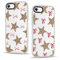 Phoona 2 packs Phone Case for iPhone 7/8 / SE 2020 / SE 2022 4,7'', Leopard Print Star Bow Pattern with Transparent Aesthetics Design Cover, Soft Shockproof Protective Bumper Funda for Women Girls