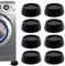 ExcellaElite 8 PCS Washing Machine Feet Anti Vibration Pads for Washing Machine Stabilisers Reduce Noise & Movement, Vibration Pads for Dryer Washing Machine Dishwasher Refrigerator Treadm
