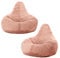 Icon Dalton Sitzsack Cord, Rosa, 2er-Pack, Gaming Sitzsack Erwachsene mit Füllung, Bean Bag, Cord Sessel, Lounge Sessel, Lounge Stuhl, Schlafzimmer, Wohnzimmer, Wohnzimmer Möbel