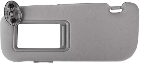 Visera Visera Interior del Coche con Espejo Gris Beige Parasol Izquierdo Derecho Lado del Pasajero para Toyota Auris para Corolla 2007-2010 2011 2012 2013(Grey Left)