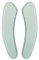 Lunette de toilette fendue à double rabat – Housse en peluche super douce avec dos adhésif, lavable et réutilisable, contient 2 coussinets (vert)