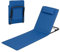 WOLTU Bain de Soleil, Chaise Longue Pliable, Transat de Plage Pliable, Transat Jardin Exterieur, Matelas de Plage Rembourré, Dossier Inclinable, avec Oreiller, 48x132x54 cm,Bleu