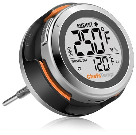 ProTemp S1 Patentiertes Smart-Grill-Messgerät, Thermometer, Hub Wi-Fi und Bluetooth für Weber Kamado Joe Grills Smoker Offset Ersatzzubehör (Universal-Version, 8,9 cm Länge, 0,8 cm Durchmesser, nicht