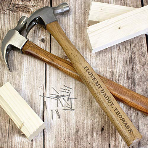 Custom Personalised Bold Text Draper Hammer - for Him, Birthday, Retirement, Father's Day, Christmas