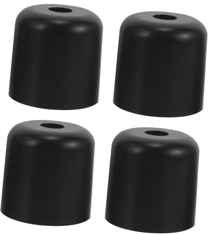 OUNONA Lot De 4 Pieds De Canapé en Plastique Noir 2 Pouces à Visser Coniques PP Robustes pour Fauteuil Chaise Remplacement Meubles Polyvalents