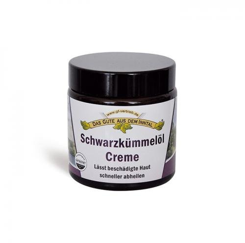 Inntaler Schwarzkümmelöl Creme 110 ml im Glastiegel - das Gute aus dem Inntal