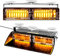 Emergenza luce stroboscopica, Maso 16 LED ambra auto polizia strobo lampeggiante 12 V, Amber Lighting