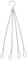 Gro Garden Products 50cm (20) - Pack of 2 - Hanging Basket Chains 4 Strand - Extra Heavy Duty Strong Hanging Chain, Clip On Chains Replacements - Chain For Hanging Baskets,