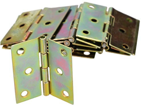 KOTARBAU® Möbelscharniere 45 x 40 mm 25 St. Gerollte Scharniere Alle Größen Tischband Türband Möbelband Verzinkt Türscharniere Scharnier Kistenband Schrankscharniere