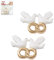 CREATIV DISCOUNT Miniatur Tauben mit Ringen, ca.3cm