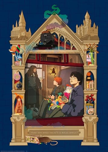 Ravensburger Puzzle 16748 Harry Potter auf dem Weg nach Hogwarts 1000 Teile Puzzle für Erwachsene und Kinder ab 14 Jahren
