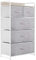 YITAHOME Chest of Drawers, Non-Woven Fabric 5-Drawer Storage Organizer Unit for Bedroom Living Room Closet, Sturdy Steel Frame, Easy Pull Fabric Bins & Wooden Top, Fabric Dresser