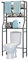 UDEAR 3 Shelf Bathroom Space Saver,Over The Toilet Rack,Bathroom Corner Stand Storage Organizer Accessories,The Washing Machine,with Hanging Rod,Bathroom Tower Shelf,Black