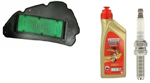 KIT TAGLIANDO CASTROL 10W30 FILTRO ARIA CANDELA ORIGINALE SH 125 150 2020