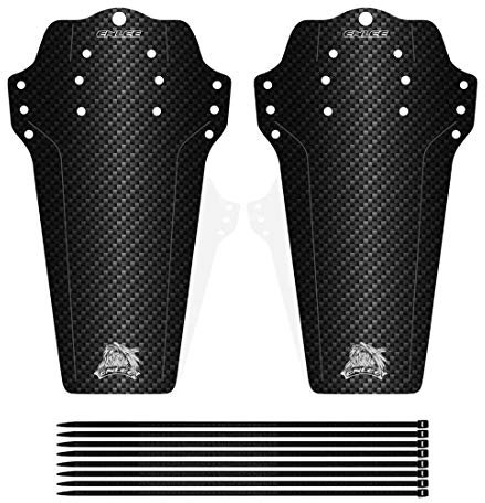 Farbetter 2 Stück Mountainbike-Kotflügel, MTB-Schutzblech, vorne und hinten, erweiterte Version, passend für 66 cm, 69,8 cm, 73,7 cm, Übergröße und Fatbike-Radgrößen (Faser)