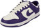 Nike Dunk Low Sneaker für Herren, Weiß/Court Purple, 42 EU