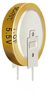 H73S Universal 5,5V 1,0F Super Kondensator V-Typ Smart 5mm Ultracap Capacitor Backup Speicher – Hochleistungs-Supercap für Energiepuffer und Notstromversorgung