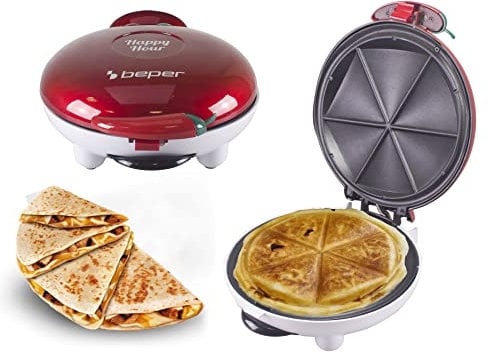 BEPER P101CUD600 Happy Hour Macchina per Creare Aperitivi - Prepara in Pochi Minuti Quesadilla, Panzerotti, Fagottini Dolci e Salati
