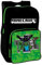 MINECRAFT Rucksack für Kinder, klein, Schule, Spielrucksack Geschenk, Schwarz, Einheitsgröße, Moby Creeper Zombie Enderman, grün