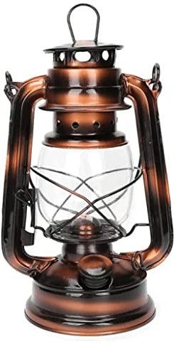 LIOONS Petroleumlampe mit großer Kapazität, Bronze-Öllampen, Vintage-Zelt, hängende Hurrikanlampe, Outdoor-Indoor-Kerosinöllampe