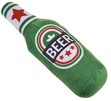 Ecoticfate Hundespielzeug Quietschendes Plüsch Hundespielzeug Bierflasche Spielzeug, Kauspielzeug Für Hunde, Zähne Reinigung Hund Kauspielzeug Für Welpen, Kleine, Mittlere Große Hund