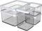 Rotho Loft Set Premium Dosen 5 Stück LOFT, Kunststoff, weiß/transparent, (26,0 x 21,0 x 15,5 cm)