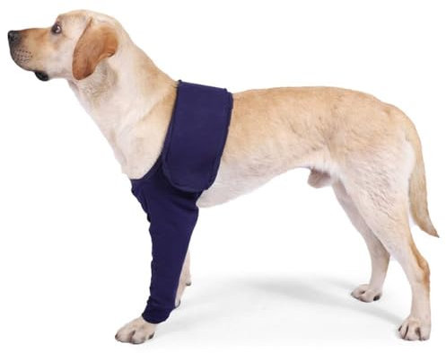 DONGKER Manchon de Protection Anti-léchage pour Chiens,Manchons de Récupération de Chirurgie pour Chien pour Blessure a la Jambe Avant de L'animal de Compagnie