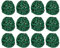sourcing map 20 Stück Rattan Deko Dekokugel Rattankugeln, 3 mm Korbweide Rattan Kugeln Wicker Ball Wellensittich Spielzeug Vogelspielzeug für Vasenfüller Hochzeit, Grasgrün