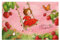 Bilderwelten Fototapete Kinderzimmer Erdbeerinchen Erdbeerfee Baumschaukel 225 x 336 cm Vlies-Tapete XXL Smart Wandtapete Kindertapete
