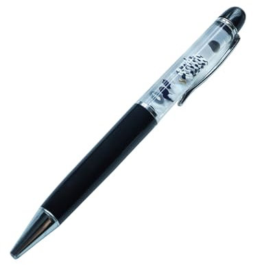 Sikyby Lustiger Fußball-Stift, schwebender Stift für Sie und Ihn, einzigartiges Geschenk, für Jungen, Mädchen, Freunde, 1 Stück, Football Black, 1 stück (1er Pack)