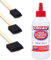 All Purpose Glue with 3 Foam Brushes For Arts Crafts DIY - Transparent, Fast Drying Strong Bond Adults & Kids Paper, Card, Cork, Wood, Glass, Ceramics, Leather, Felt & More