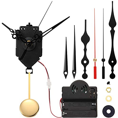 Geieold Uhrwerk mit Pendel, Quarzuhrwerk, mit 3 Paar Zeigern