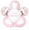 24pz Palloncini Il Mio Battesimo, Allestimento Decorazione Addobbi Bimba Bambina, Orsetto Rosa Bianchi