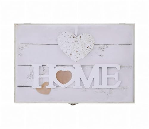LEKE GO Tapa Contador Luz o Cuadro Eléctrico de Madera Home Blanco de 46x6x32 cm, Cubre Contador para Entrada Pasillo (Home Blanco)