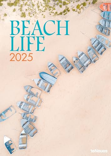 teNeues - Beach Life 2025 Wandkalender, 29,7x42cm, Kalender mit beeindruckenden Fotografien von den Stränden dieser Welt, Meerblick, Wellenrauschen und Sehnsucht nach Urlaub, mit Spiralbindung