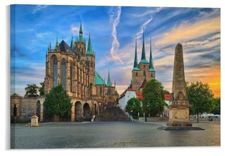 Dom von Erfurt，1000 Teile Puzzles,Papierpuzzle Puzzles Spiel,Entspannung Puzzle Spiele,mentale Übung Puzzle,Anime Für Jugendliche Und Erwachsene Geschenke 1000pcs（50x70cm）-196