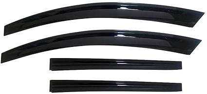 4X Windabweiser Regenabweiser kompatibel mit VW Amarok 2011-2021 Acryl Dunkel