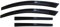 4X Windabweiser Regenabweiser kompatibel mit VW Amarok 2011-2021 Acryl Dunkel