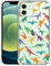 GlamCase for iPhone 12/12 Pro, iPhone 12/12 Pro Clear Case - Dinosaur Multicolor Pattern design Printed Slim Fit Shockproof Clear Designer Back Case/Cover for iPhone 12/12 Pro only.