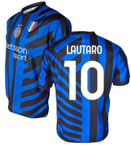 Inter Official Replica Maglia Home Kit 2024-2025 Réplique Maillot Home Kit Mixte (Lot de 1)
