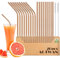 AOTWAN Strohhalme Edelstahl Trinkhalme Edelstahl Roségold Metall Strohhalm Wiederverwendbar Enthalten 9 Gerade +9 Gebogen +2 Reinigungsbürsten Edelstahl Strohhalm für Cocktails, Smoothie