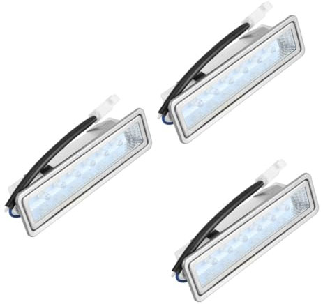 HOMSFOU 3pcs Range Hood Light Replacement Kitchen Hood Light Rectangular Lamp Easy Install
