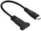 Thzzhnno USB Type C 3.1 Panel Mount Extension Cable 0.2M, USB C Gen 2 Male to Female 10Gbps Data Cable with Mount Screw for MacBook Tablet, Mobile Phone, Hard Disk Drive